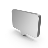Speech Bubble Silver PNG & PSD Images