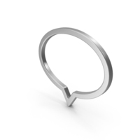 Speech Bubble Silver PNG & PSD Images