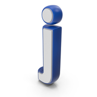 Dual Color Alphabet Small J Blue PNG & PSD Images