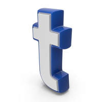 Blue Dual Color Small Alphabet T PNG & PSD Images