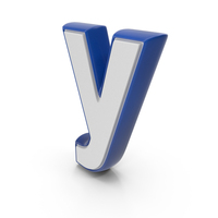 Blue Dual Color Small Alphabet Y PNG & PSD Images