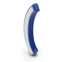 Blue Dual Color Parenthesis Symbol PNG & PSD Images