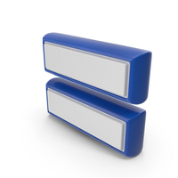 Blue Dual Color Equal To Symbol PNG & PSD Images