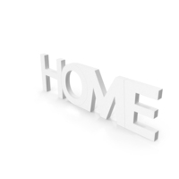White Home Text PNG & PSD Images