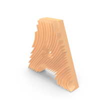 Wavy Shape Letter A PNG & PSD Images