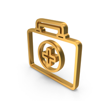 First Aid Box Medical Symbol Gold PNG & PSD Images