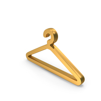 Cloth Hanger Icon Gold PNG & PSD Images