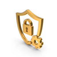 Privacy Settings Icon Gold PNG & PSD Images