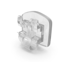 Transparent Self Ligating Dental Braces Bracket Open PNG & PSD Images