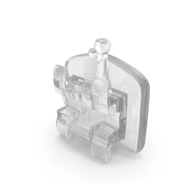 Transparent Self Ligating Dental Braces Bracket Close PNG & PSD Images