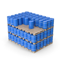 Stacked Barrels Wooden On Pallets PNG & PSD Images