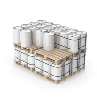 Barrels On Wood Pallets PNG & PSD Images