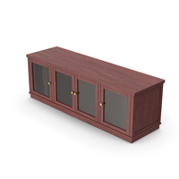 Sideboard Cabinet Dark Wood PNG & PSD Images