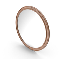 Wooden Circular Mirror PNG & PSD Images