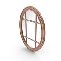 Wooden Oval Mirror PNG & PSD Images