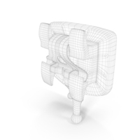 Self Ligating Dental Braces Bracket Close Wireframe PNG & PSD Images