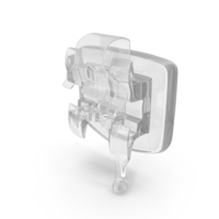 Transparent Self Ligating Dental Braces Bracket Open PNG & PSD Images