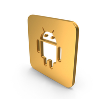 Android Gold Logo PNG & PSD Images