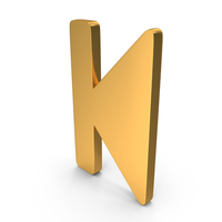 Back Previous Icon Gold PNG & PSD Images