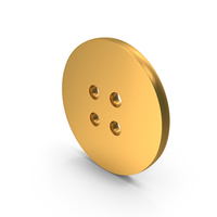 Shirt Button Icon Gold PNG & PSD Images