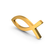 Christian Bible Catholic Fish God Emblem Icon Gold PNG & PSD Images
