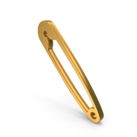 Safety Pin Closed Icon Gold PNG & PSD Images