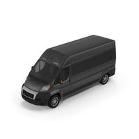 Passenger Van High Roof Black PNG & PSD Images