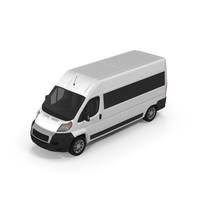 Passenger Van High Roof White PNG & PSD Images
