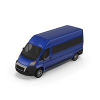 Passenger Van High Roof Blue PNG & PSD Images