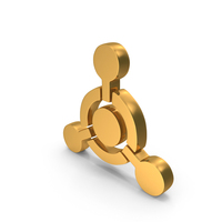 Gold Chemical Hazard Icon PNG & PSD Images