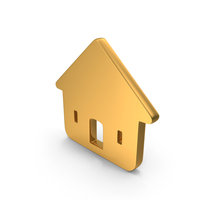 Gold Home Icon PNG & PSD Images