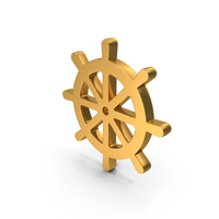 Gold Boat Rudder Icon PNG & PSD Images