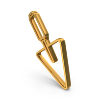 Trowel Icon Gold PNG & PSD Images
