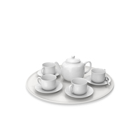 Ceramic Tea Set PNG & PSD Images