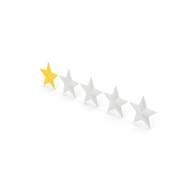 Yellow One Star Symbol PNG & PSD Images