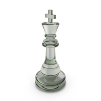 Glass Chess King Piece PNG & PSD Images