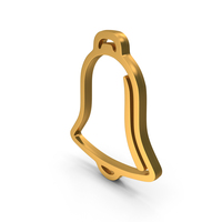 Bell Notification Metallic PNG & PSD Images