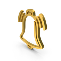Bell Notification Ring Metallic PNG & PSD Images