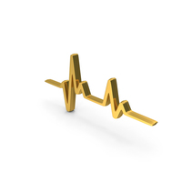 Heart Beat Line Medical Logo Metallic PNG & PSD Images