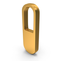 Gold Medical Pill Symbol PNG & PSD Images
