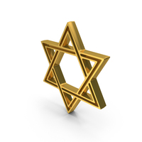 Star of David Logo Metallic PNG & PSD Images