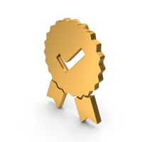 Tick badge Accept Logo Metallic PNG & PSD Images