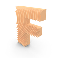 Wavy Shape Letter F PNG & PSD Images
