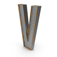 Crystal Letter V PNG & PSD Images