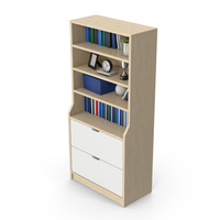 Wooden High Cabinet Set PNG & PSD Images