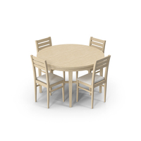 Wood Table And Chairs PNG & PSD Images