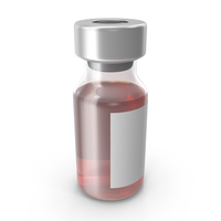 Red Vaccine Bottle PNG & PSD Images