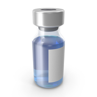 Blue Vaccine Bottle PNG & PSD Images