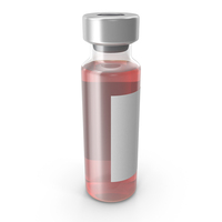 Red Vaccine Bottle PNG & PSD Images