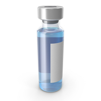 Blue Vaccine Bottle PNG & PSD Images